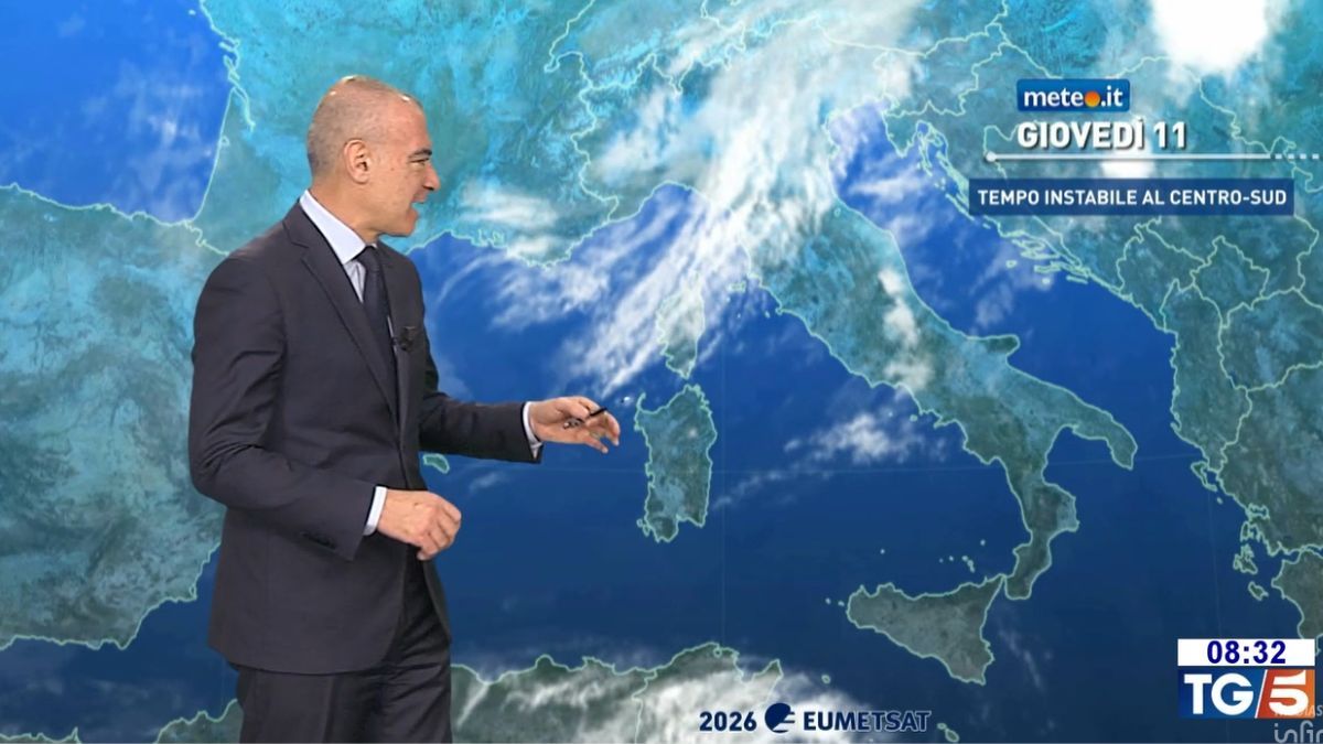 Meteo: 11 giugno con fase di maltempo al Centro-Sud! Caldo in attenuazione
