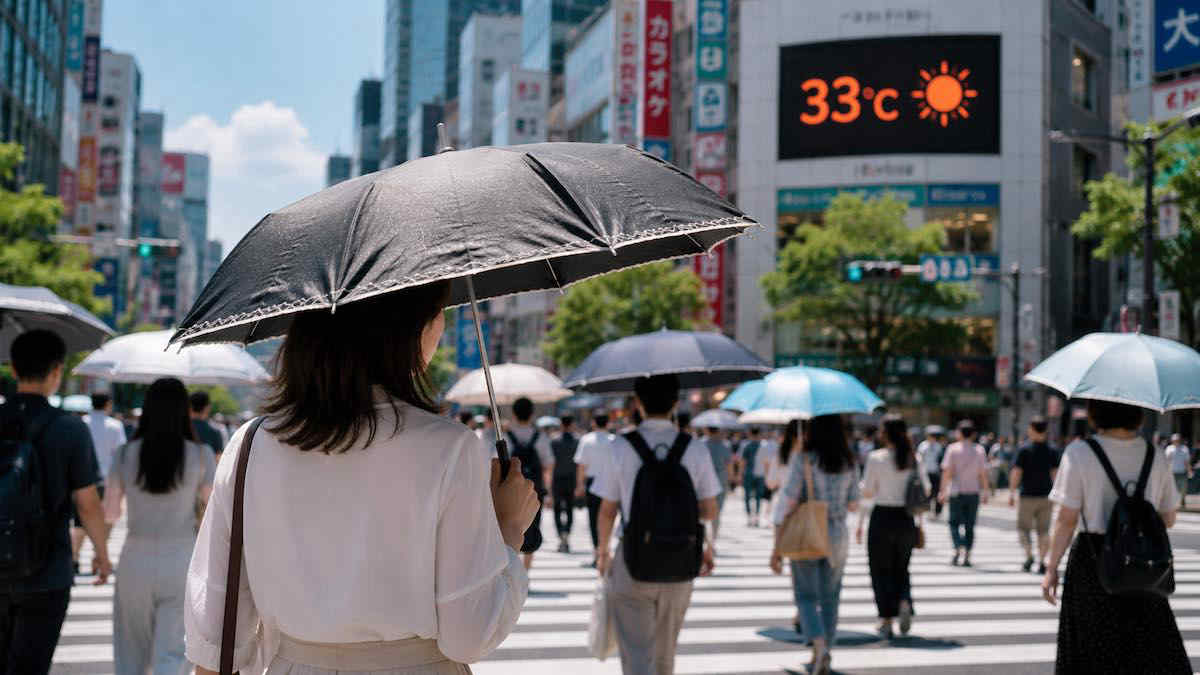 Ondate di calore, il metodo giapponese che sorprende tutti: usare l'ombrello anche quando non piove