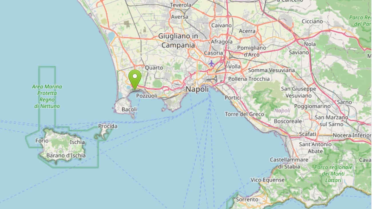 Terremoto ai Campi Flegrei, forte scossa avvertita tra Bacoli, Pozzuoli e Napoli