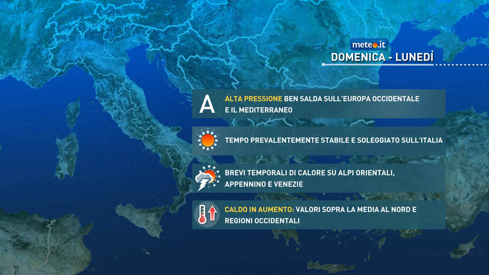 Meteo 5 luglio: caldo in leggero aumento, ma non estremo! Da lunedì 6 cambia qualcosa