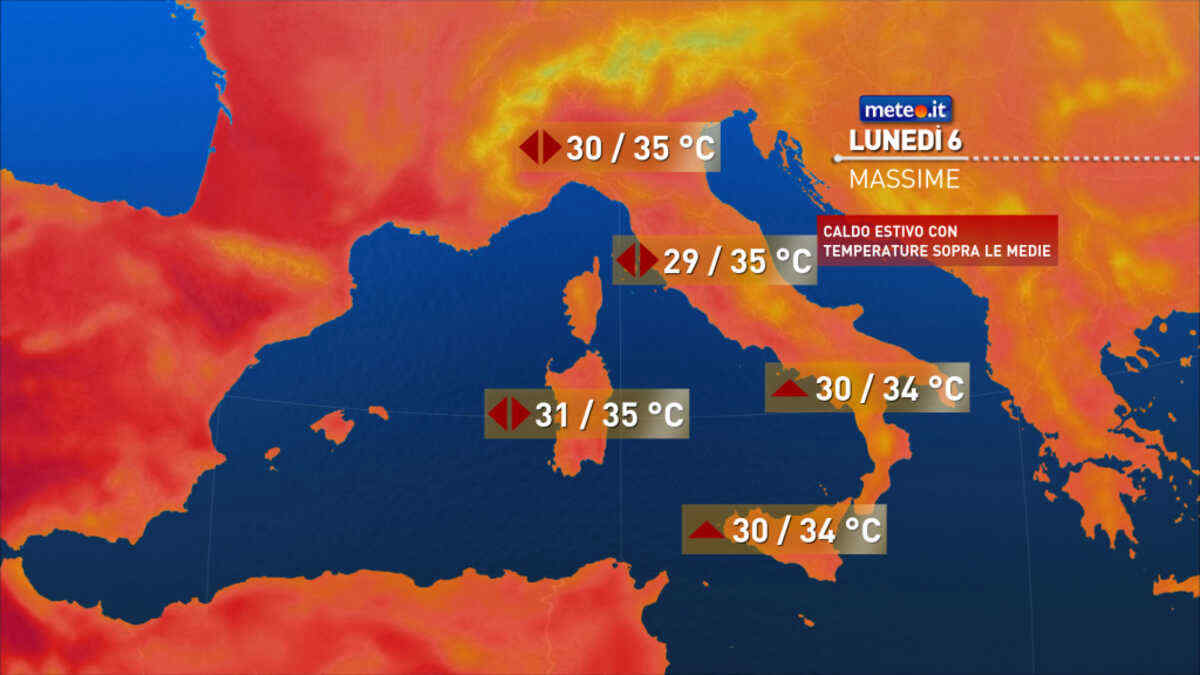 Meteo: nuova ondata di calore all'orizzonte! Le previsioni dal 6 luglio