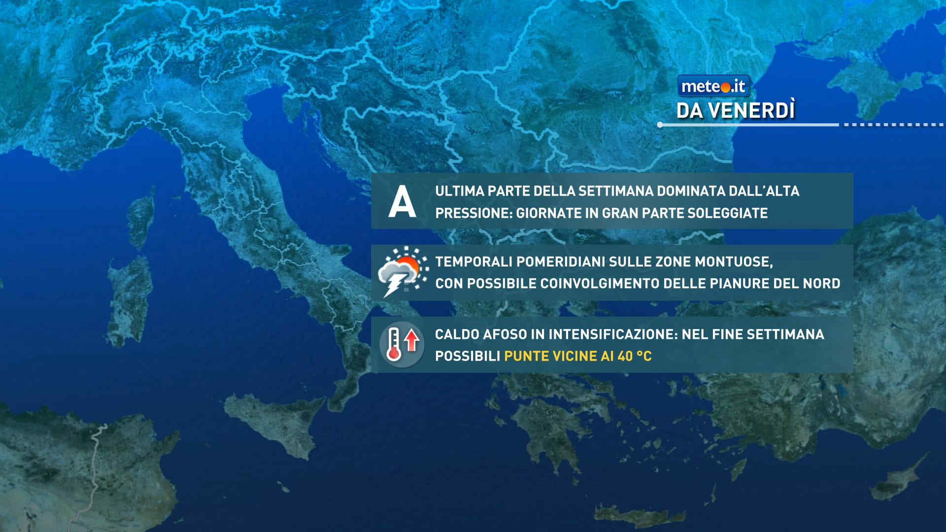 Meteo, dal 10 luglio temperature verso picchi di 40 gradi: la tendenza