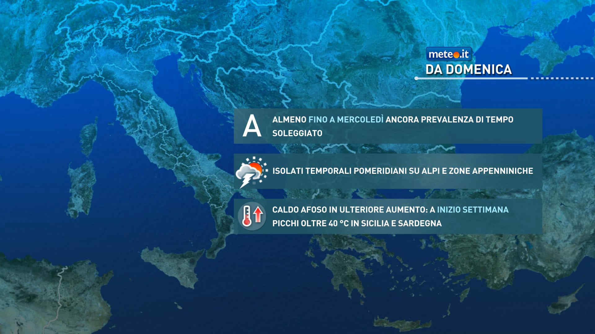 Meteo, apice dell'ondata di caldo la prossima settimana: rischio di 45 gradi in Sardegna