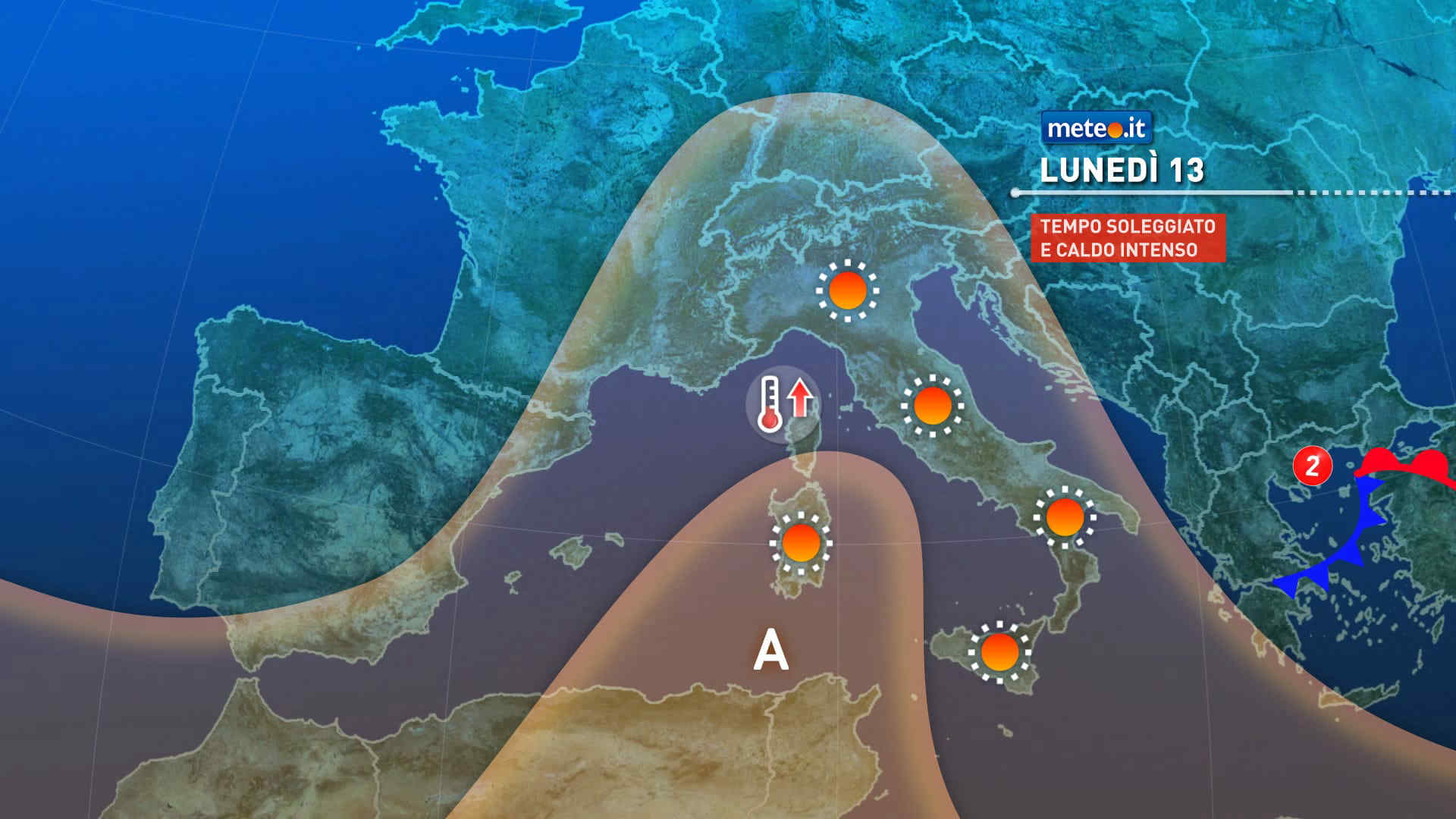 Meteo: a inizio settimana terza ondata di calore! Il Centro-Sud sarà rovente