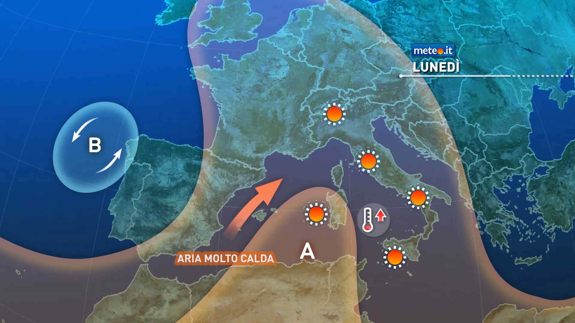 Meteo, dal 13 luglio si intensifica il caldo: verso i 40 gradi