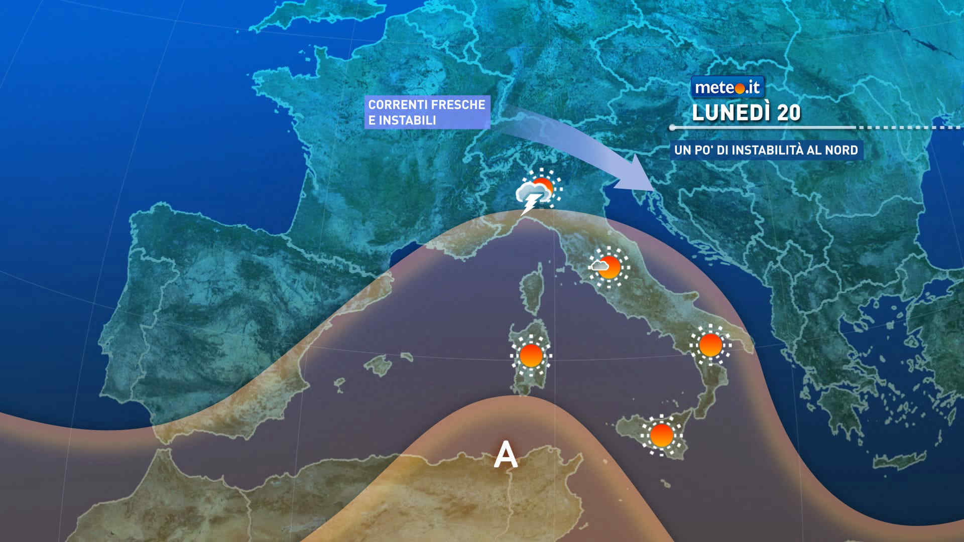 Meteo: tra 21 e 22 luglio fine del caldo estremo! In arrivo molti temporali: ecco dove