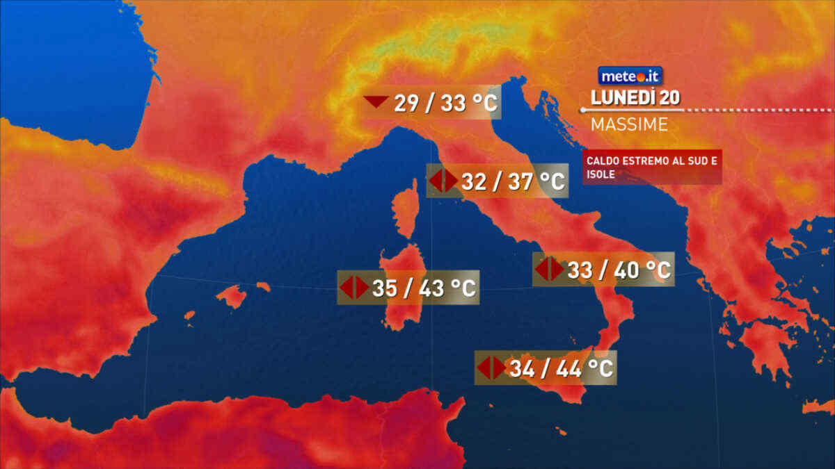 Meteo 20 luglio: fine del caldo estremo in arrivo! Occhio ai temporali