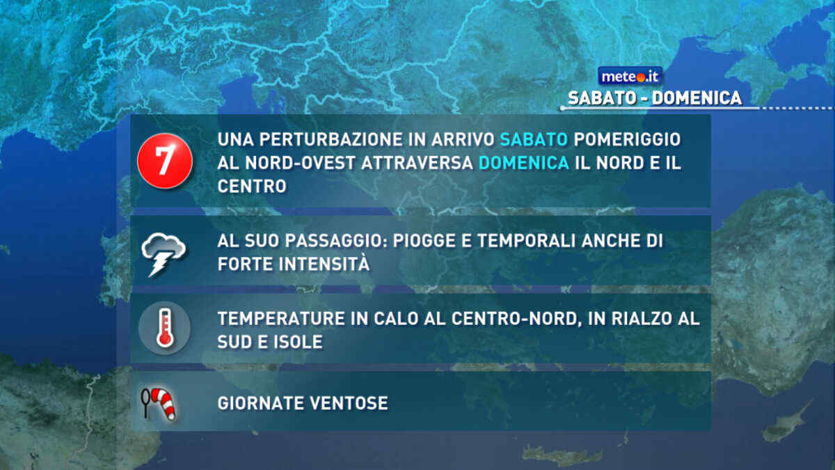 Meteo, nuova perturbazione al Centro-nord con forti temporali: le previsioni del 25-26 luglio