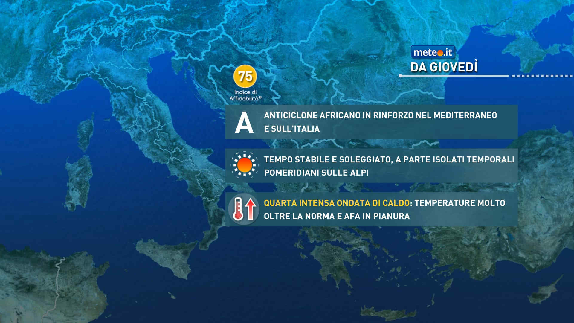 Meteo, in arrivo la quarta intensa ondata di calore