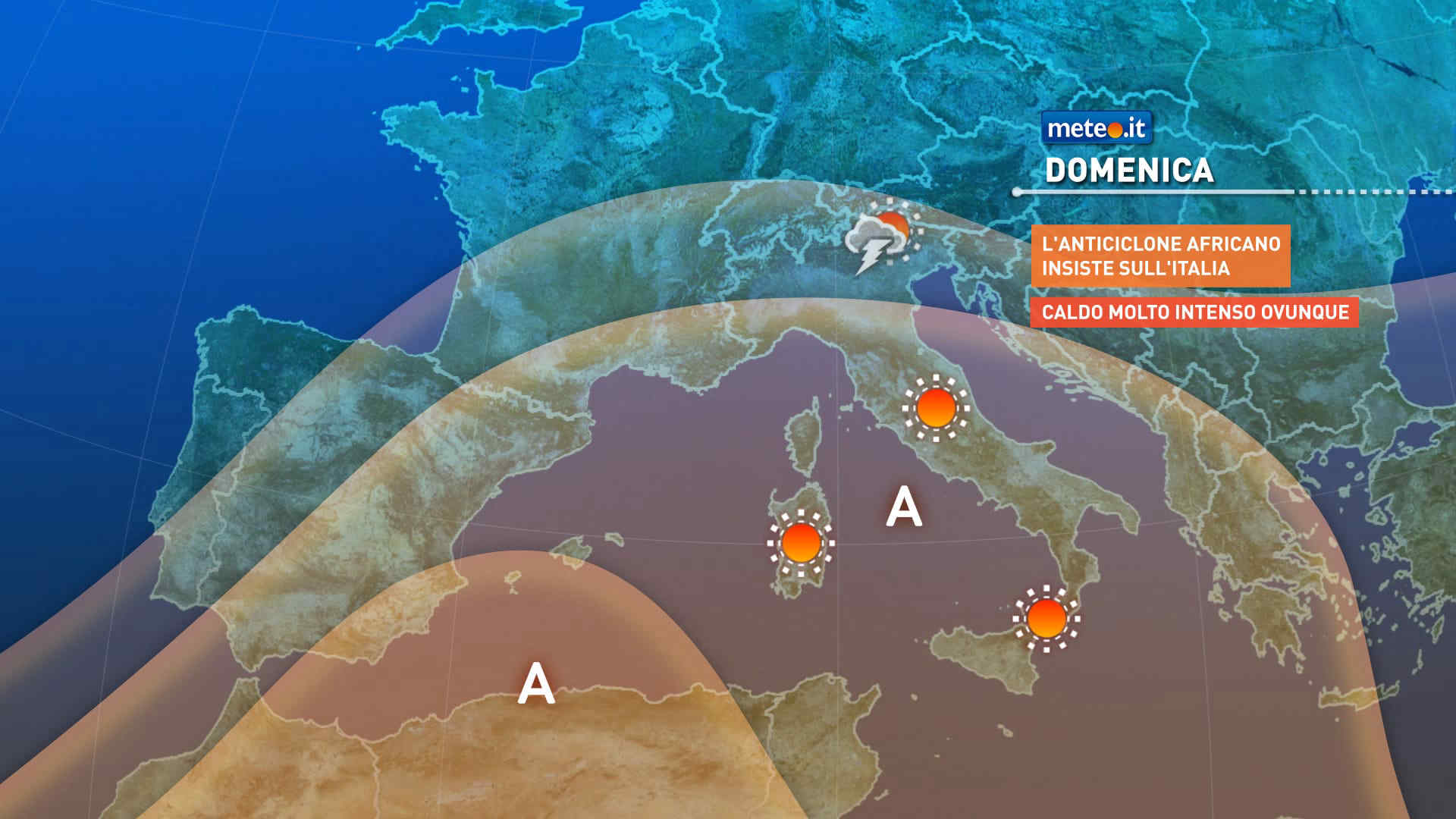 Meteo: caldo e afa opprimenti fino al 7-8 agosto. 41-42°C al Centro-Sud