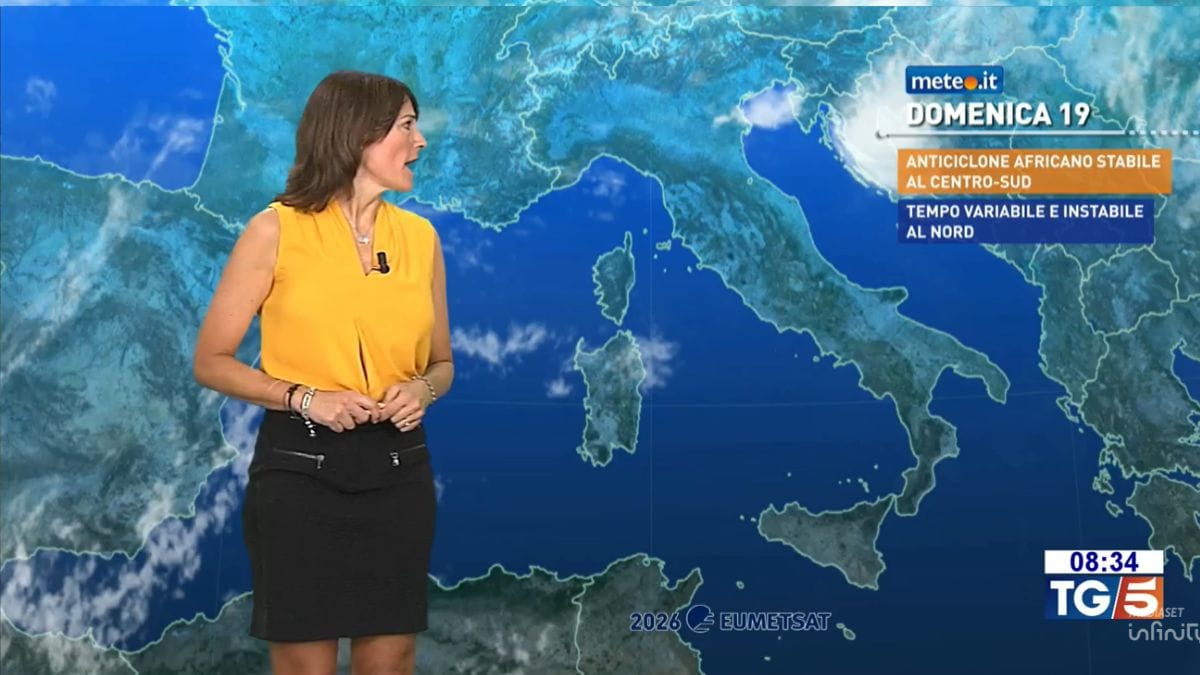 Meteo: caldo estremo al Centro-Sud! Attenzione ai temporali al Nord