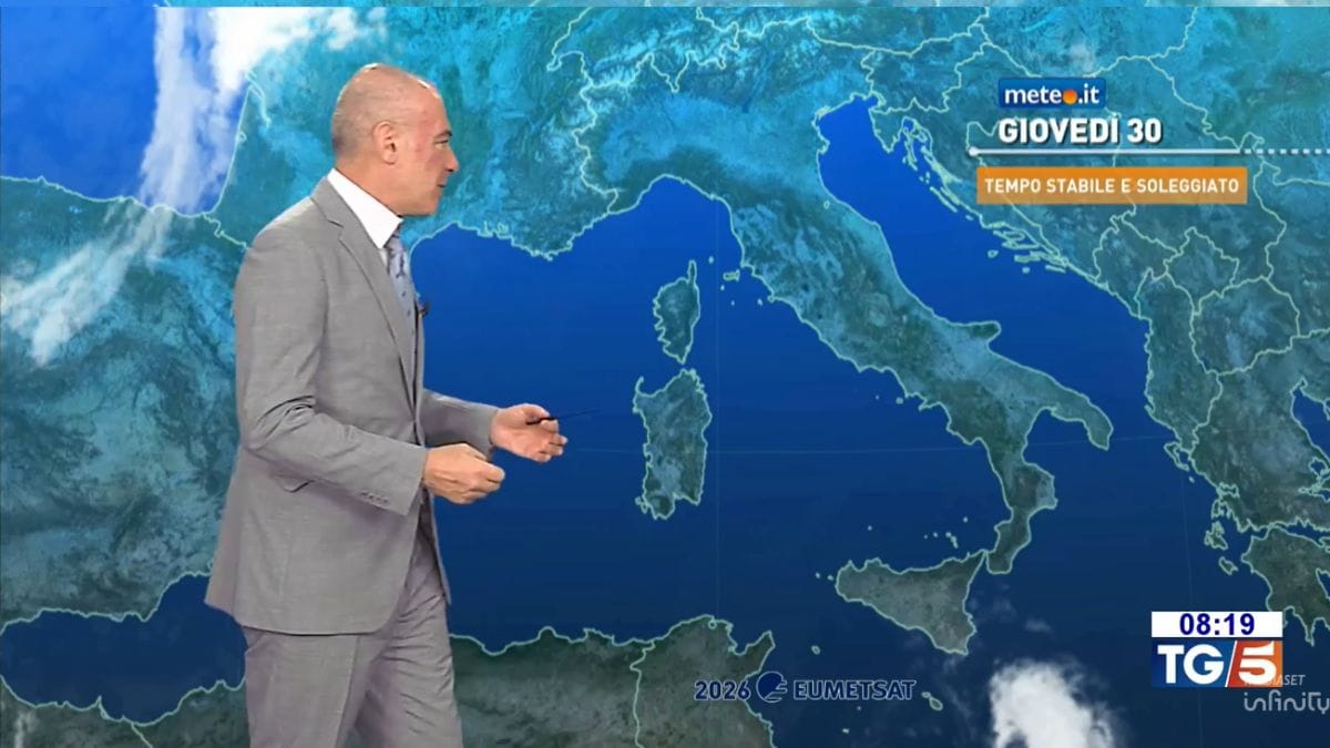 Meteo: fine luglio con caldo estremo! L'apice nel weekend
