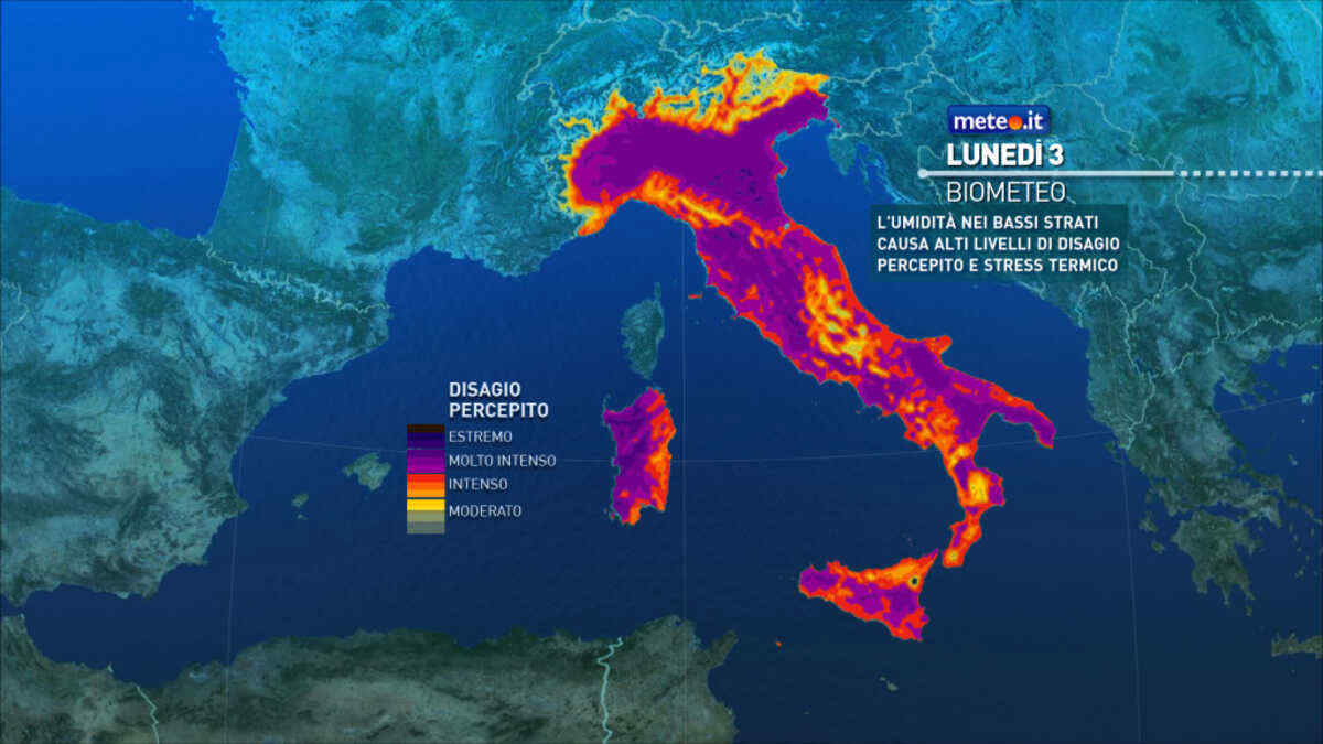 Meteo, inizio settimana ancora rovente