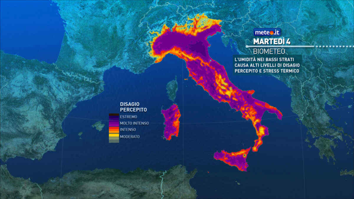 Meteo 4 agosto: caldo, afa e temporali di calore! Le previsioni