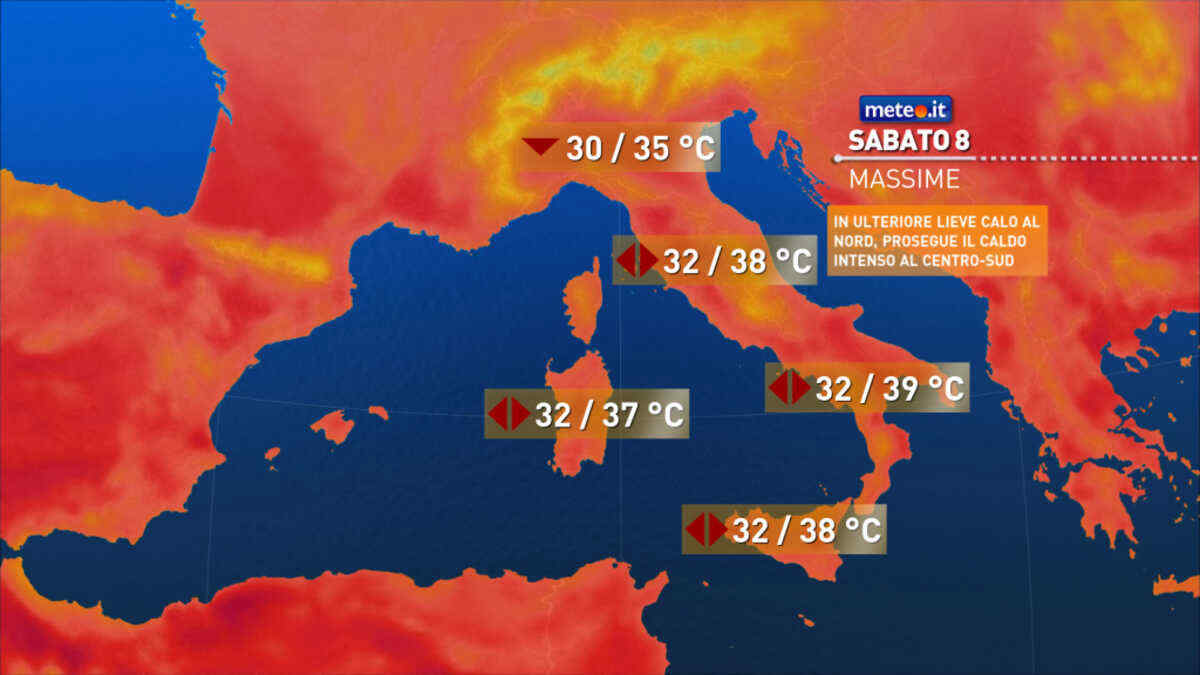 Meteo: caldo estremo fino a Ferragosto, solo una breve pausa. Ecco dove