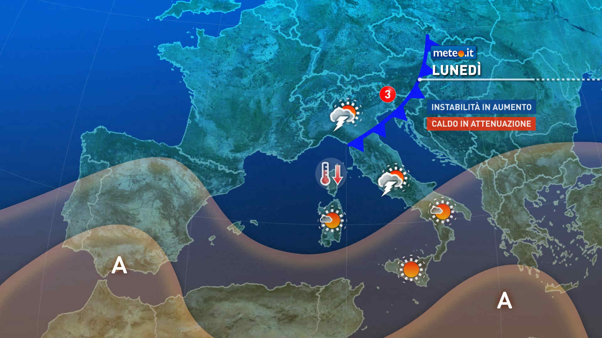 Meteo, si attenua il caldo al Centro-nord: le previsioni del 17-18 agosto