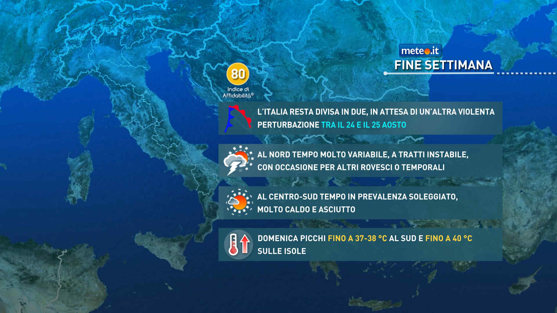Meteo, weekend rovente al Centro-sud, fino a 40 gradi sulle Isole
