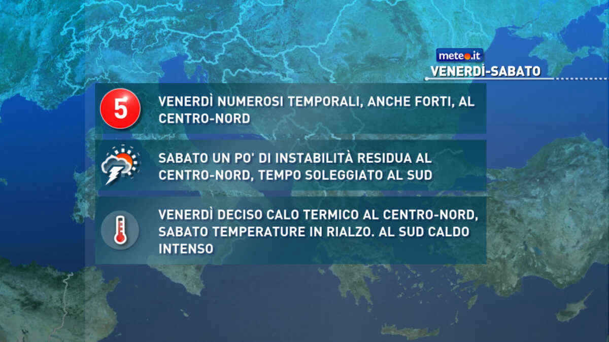 Meteo, 21 agosto con forti temporali al Centro-nord e caldo al Sud: le previsioni