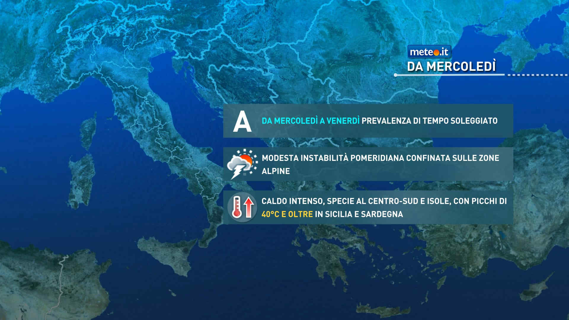 Meteo: fine agosto con intensa fiammata africana! Picchi fino a 46 gradi