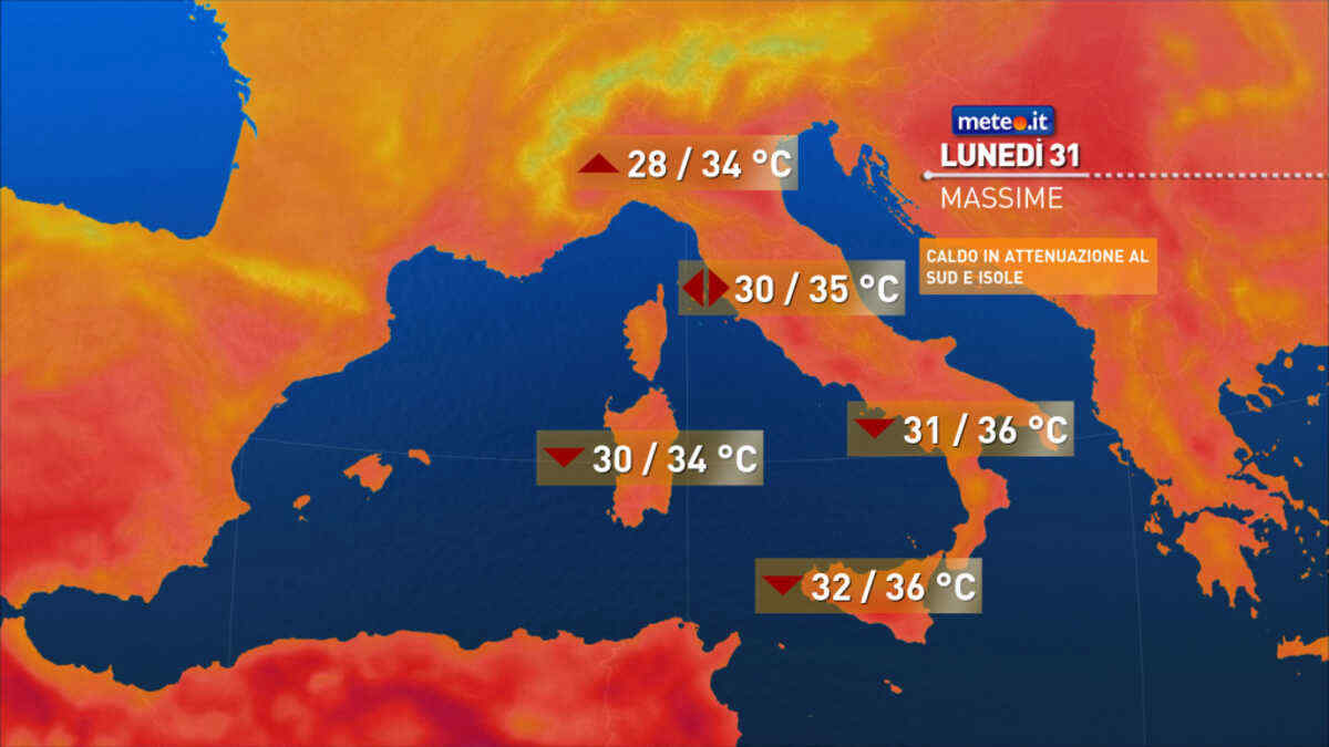 Meteo 31 agosto: si placa la fiammata africana al Sud! Le previsioni