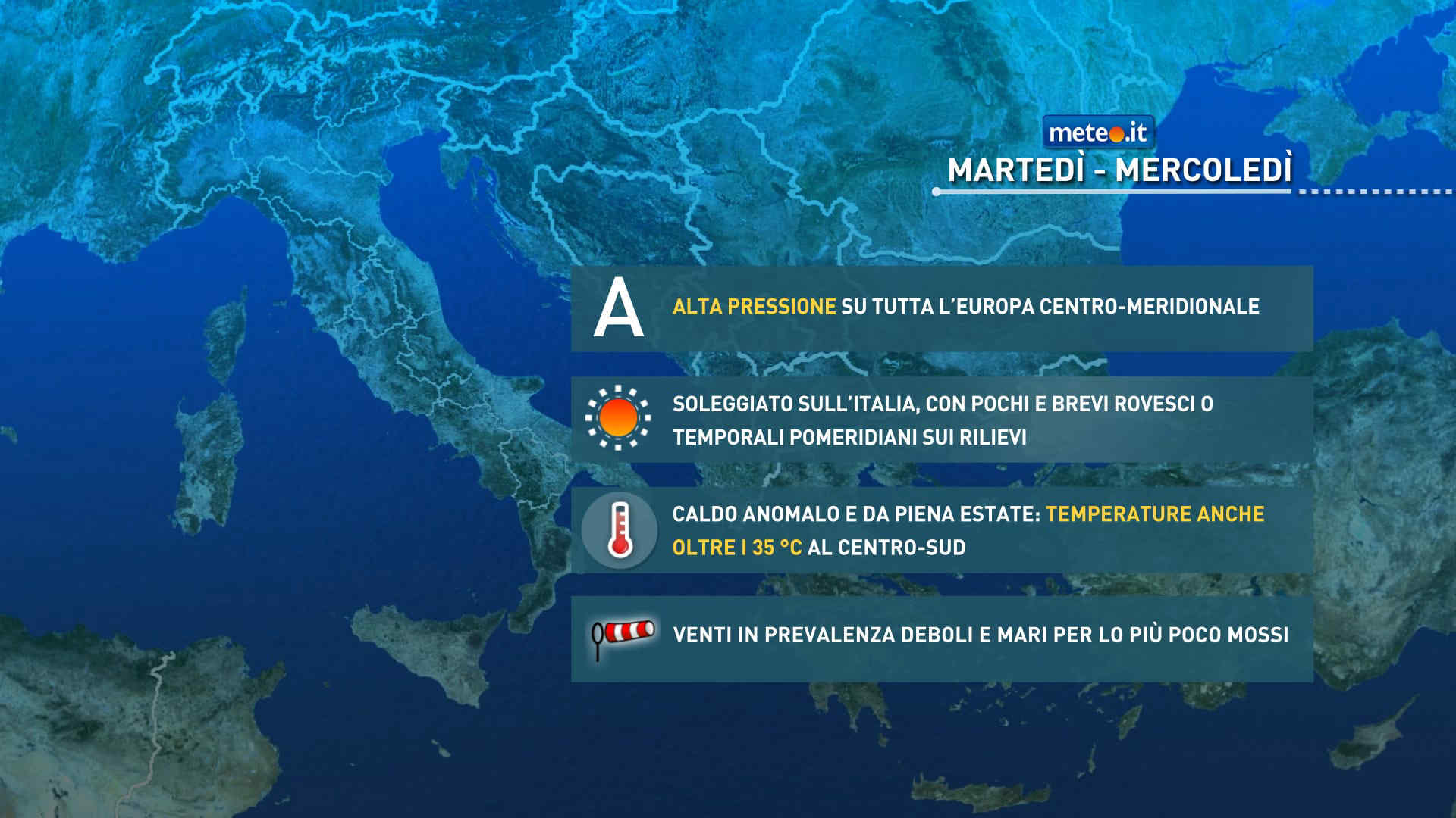 Meteo 1 settembre: caldo ancora anomalo! Da venerdì 4 nuovo rialzo termico