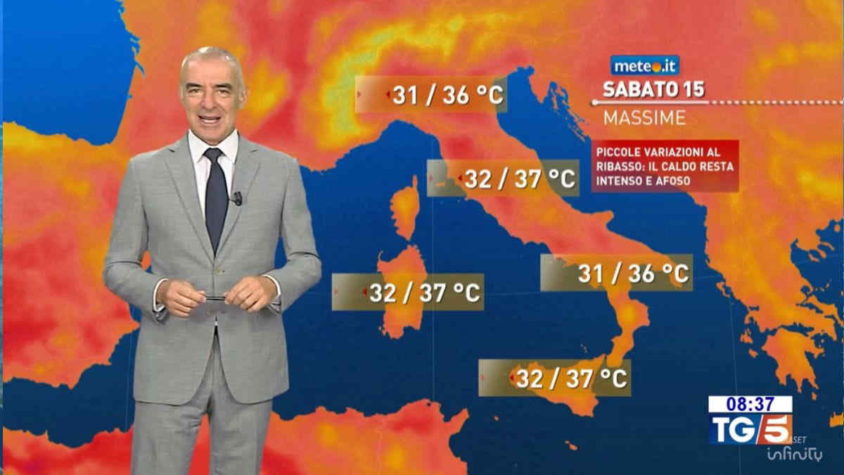 Meteo, Ferragosto con caldo intenso poi temporali e lieve calo termico