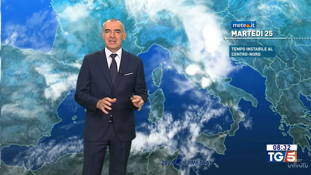 Meteo: oggi (25 agosto) allerta temporali al Centro-Nord! Nuova fiammata africana al Sud