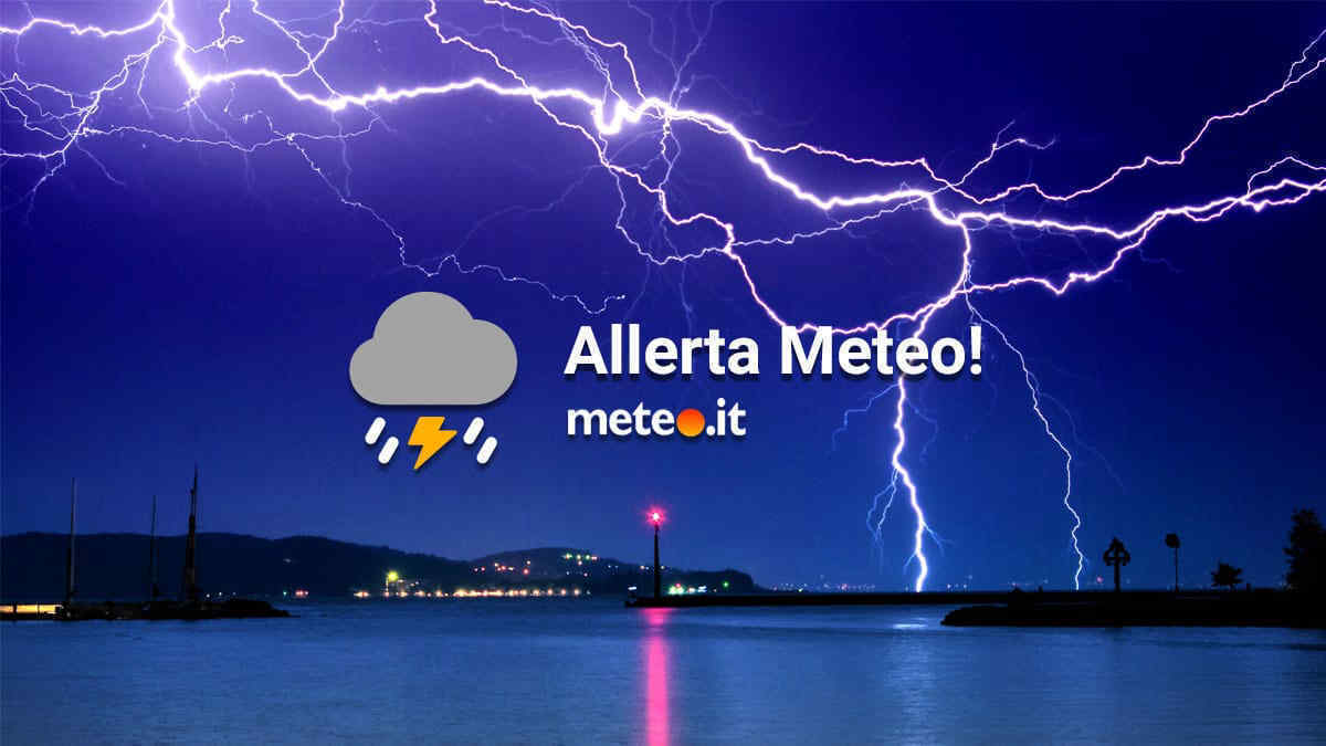 Meteo, allerta gialla per maltempo e criticità l'8 agosto 2026: le regioni a rischio