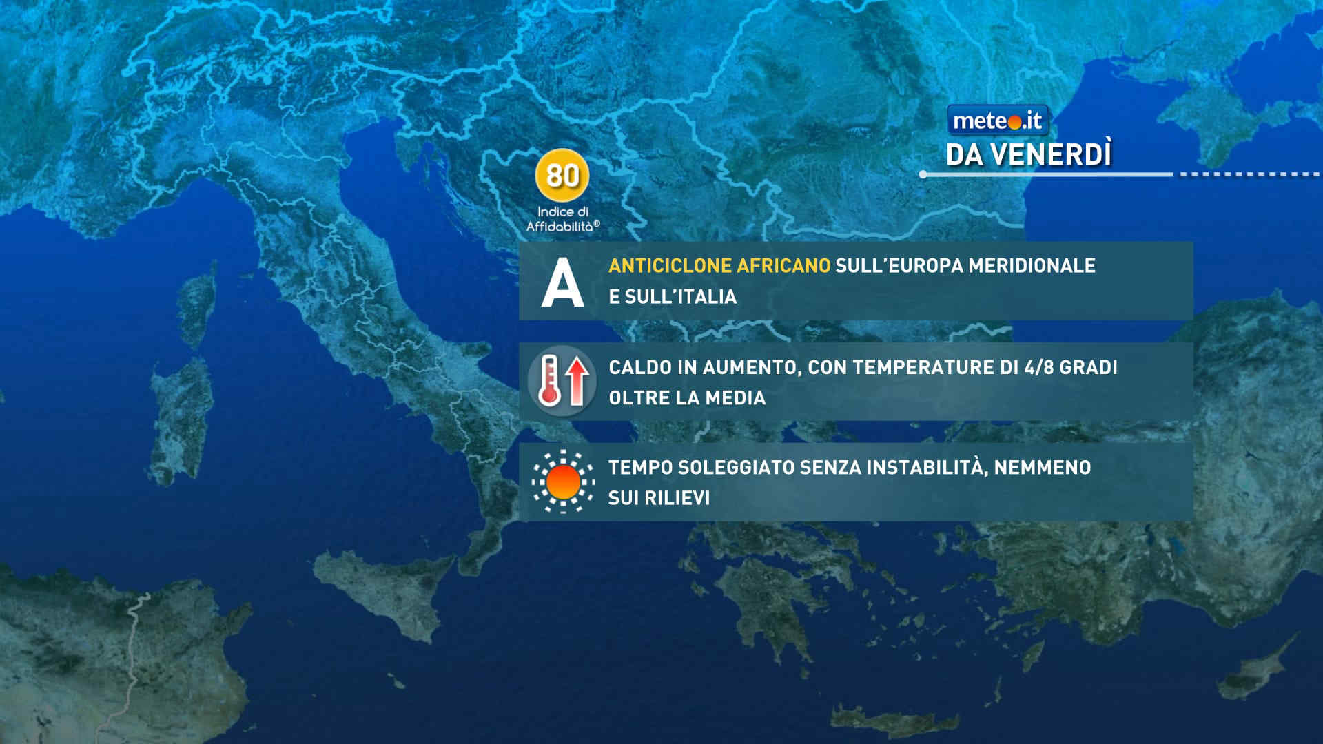 Meteo, Anticiclone africano a oltranza: caldo intenso almeno fino al 10 settembre