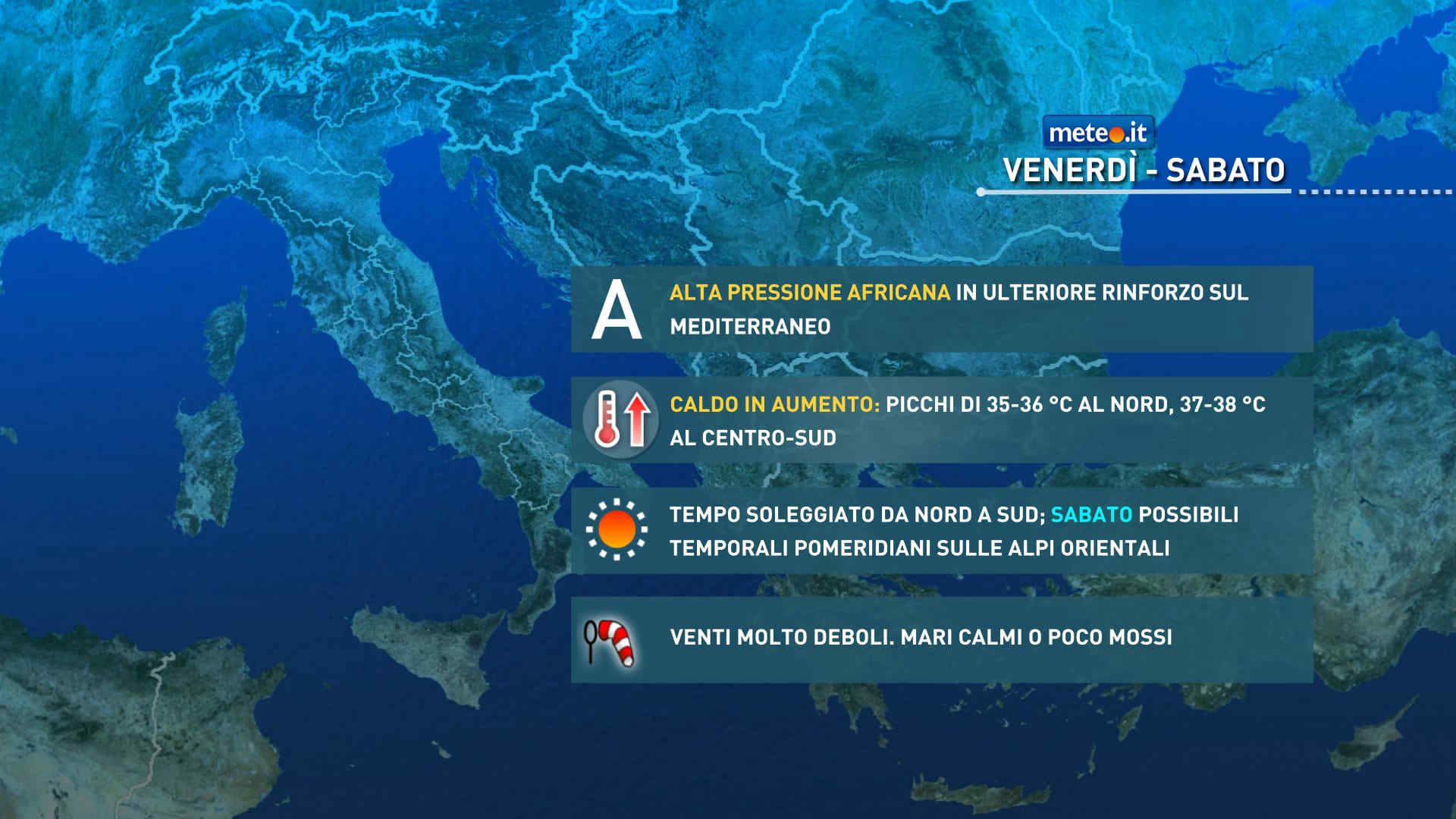 Meteo, nuova ondata di caldo sull'Italia: picchi fino a 38 gradi