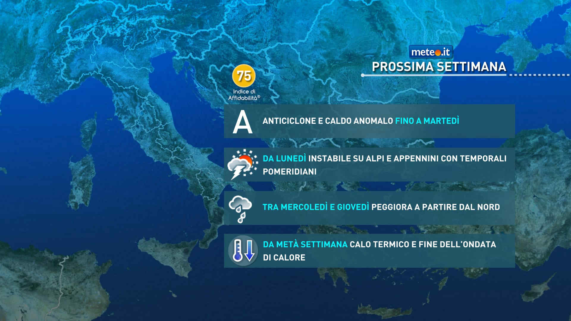 Meteo: inizio di settimana con caldo anomalo! Svolta da mercoledì 9