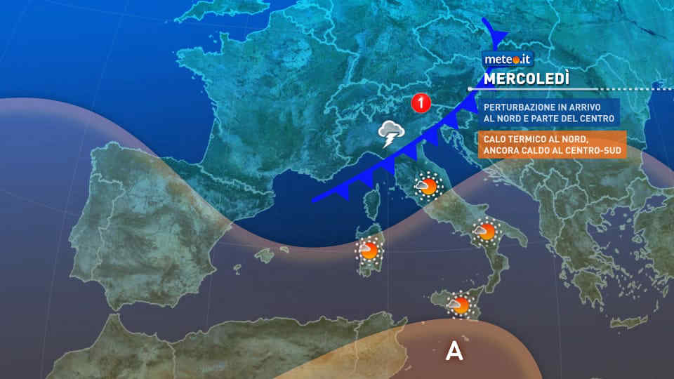 Meteo: entro sabato 12 fine del caldo anomalo ovunque! Maltempo in arrivo
