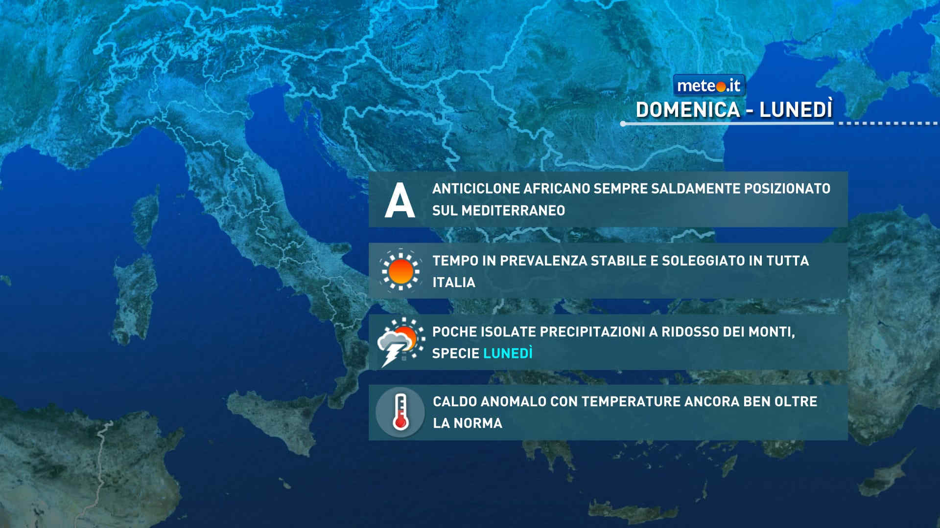 Meteo 6 settembre: caldo anomalo! Da mercoledì 9 maltempo e aria fresca
