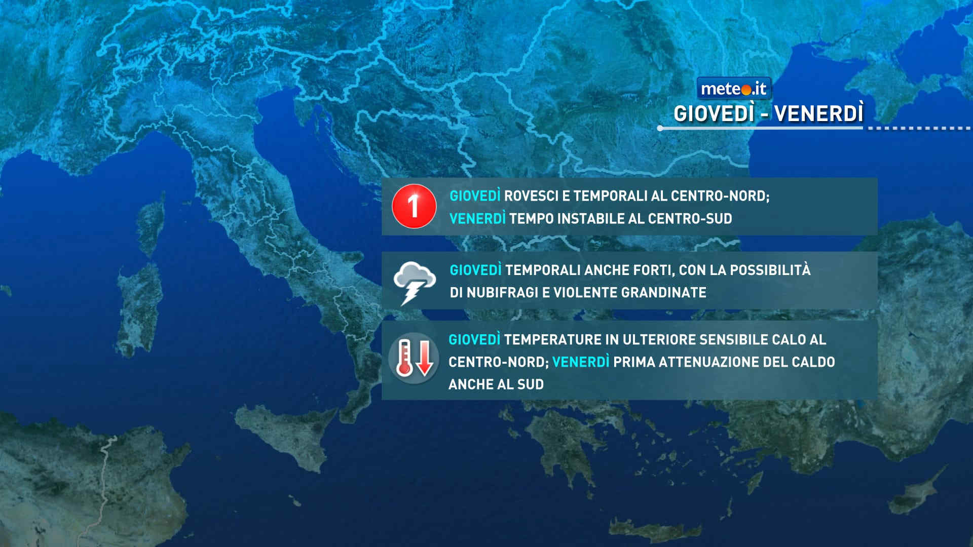 Meteo 10 settembre: forte maltempo! Crollano le temperature al Centro-Nord e Sardegna