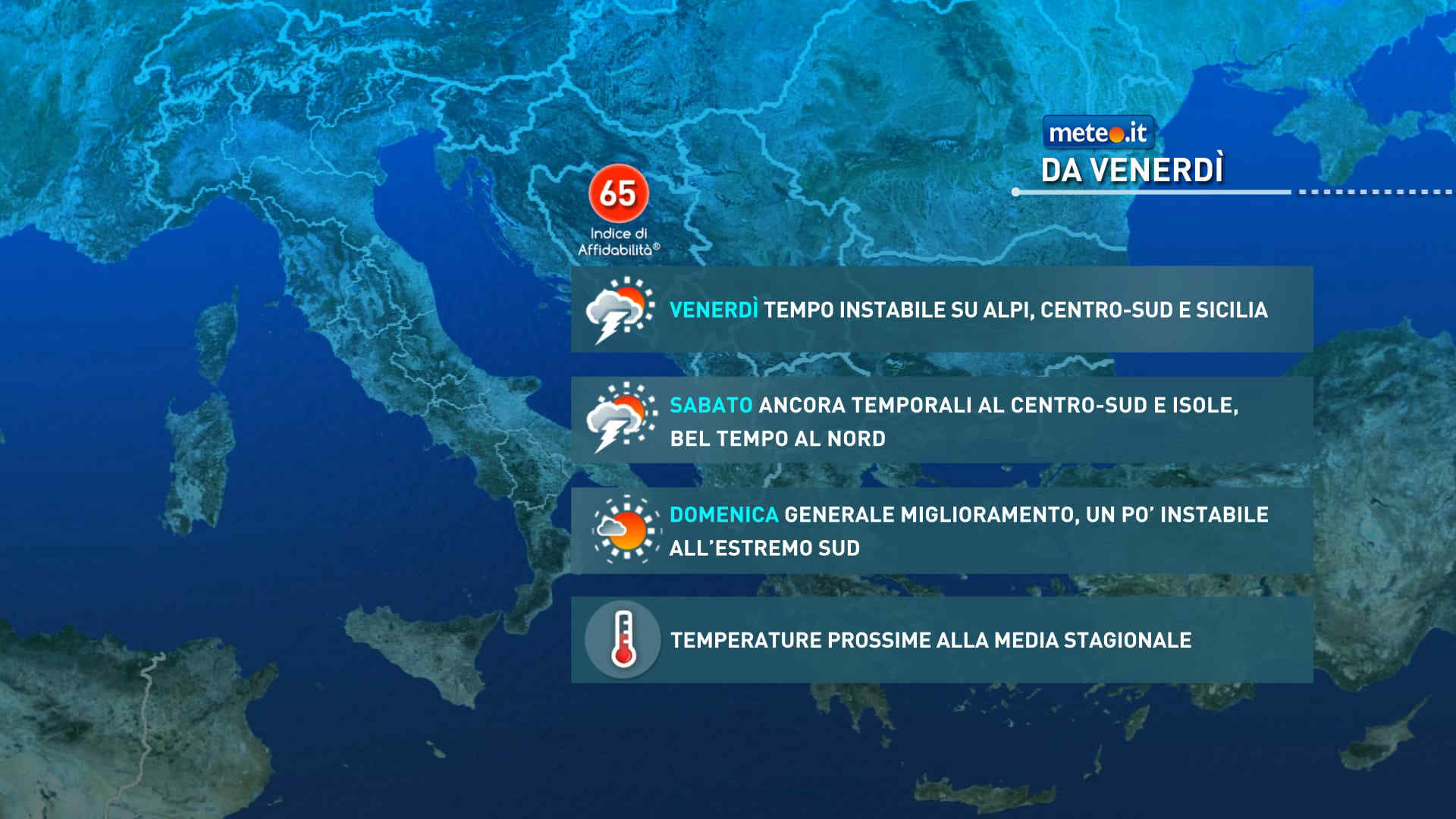 Meteo: tra 18 e 19 settembre ancora qualche temporale. La tendenza