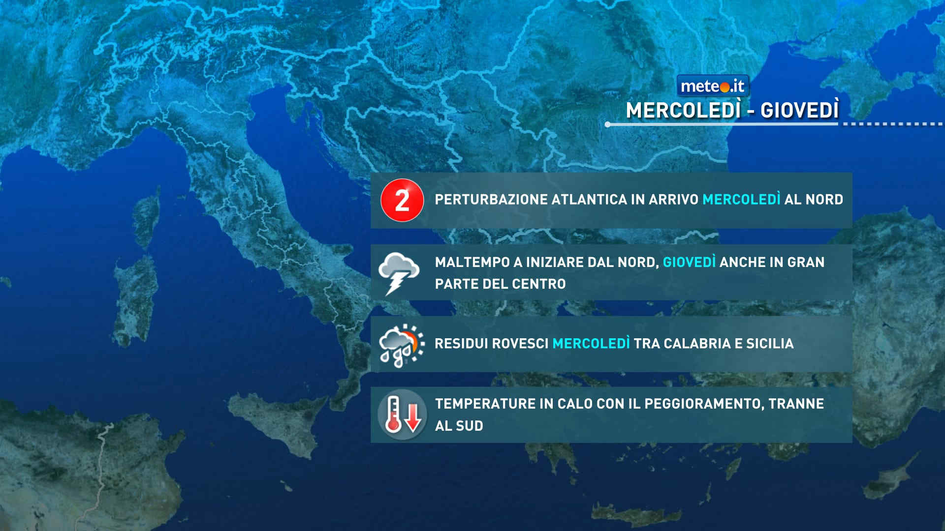 Meteo: maltempo in arrivo al Nord! Attenzione: rischio nubifragi