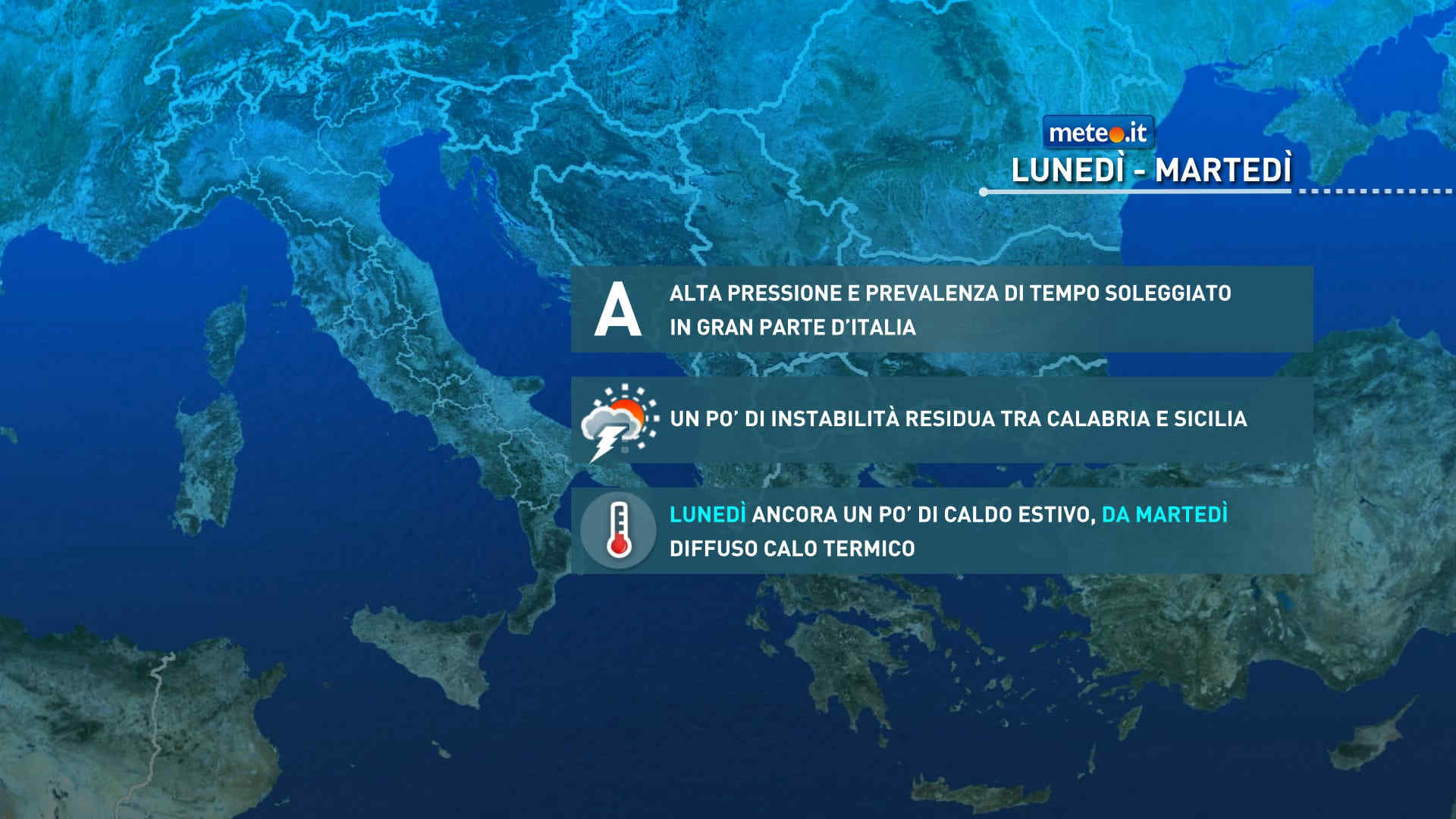 Meteo, inizio settimana con sole e caldo estivo poi calo termico