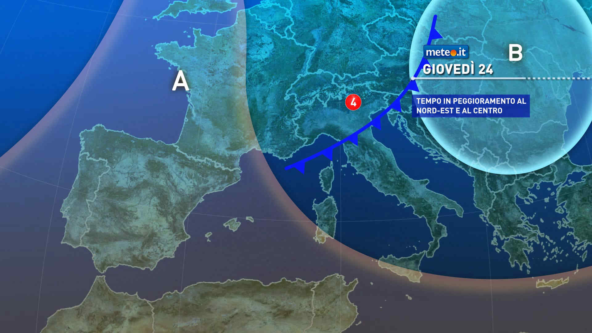 Meteo, perturbazione in arrivo tra il 24 e il 25 settembre: la tendenza