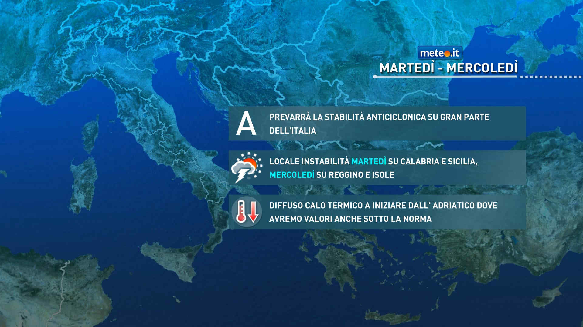 Meteo, calo termico in arrivo su alcuni settori: le previsioni del 22-23 settembre