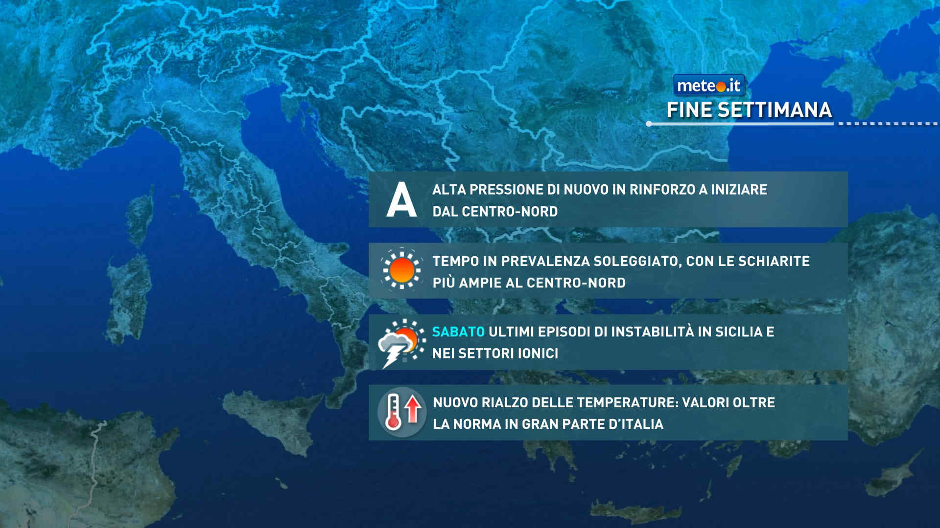 Meteo, weekend con prevalenza di sole e caldo in aumento: le previsioni