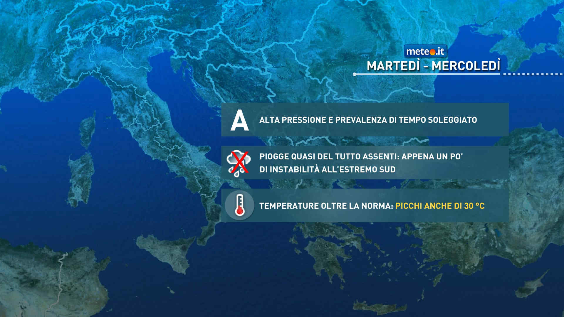 Meteo 29 settembre: caldo anomalo e stabilità! Fino a 30 gradi in Sardegna