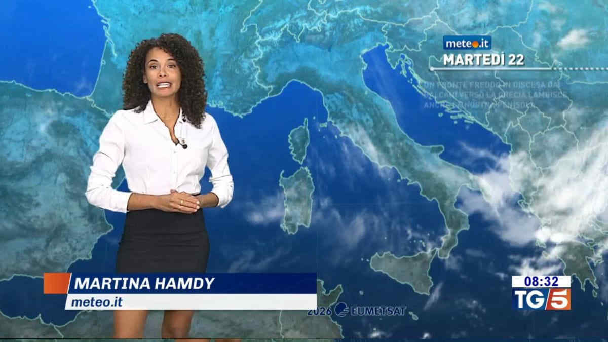 Meteo, temperature in calo tra oggi e mercoledì. Qualche pioggia al Sud e sulle Isole