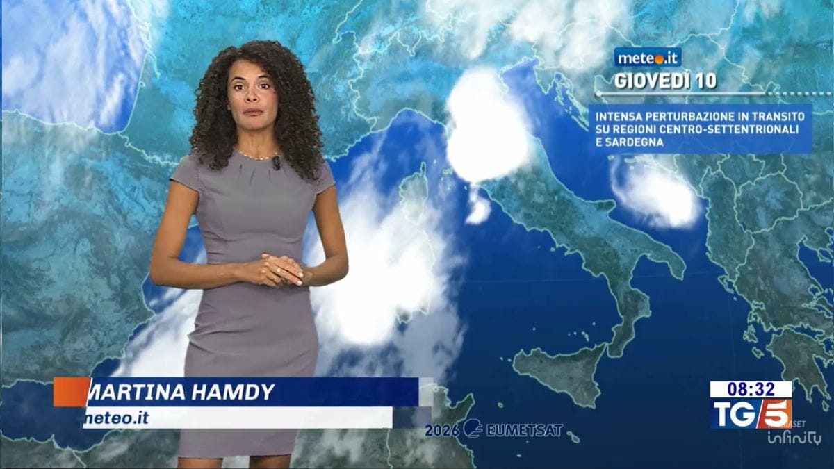 Meteo: oggi (10 settembre) maltempo al Centro-Nord e crollo termico