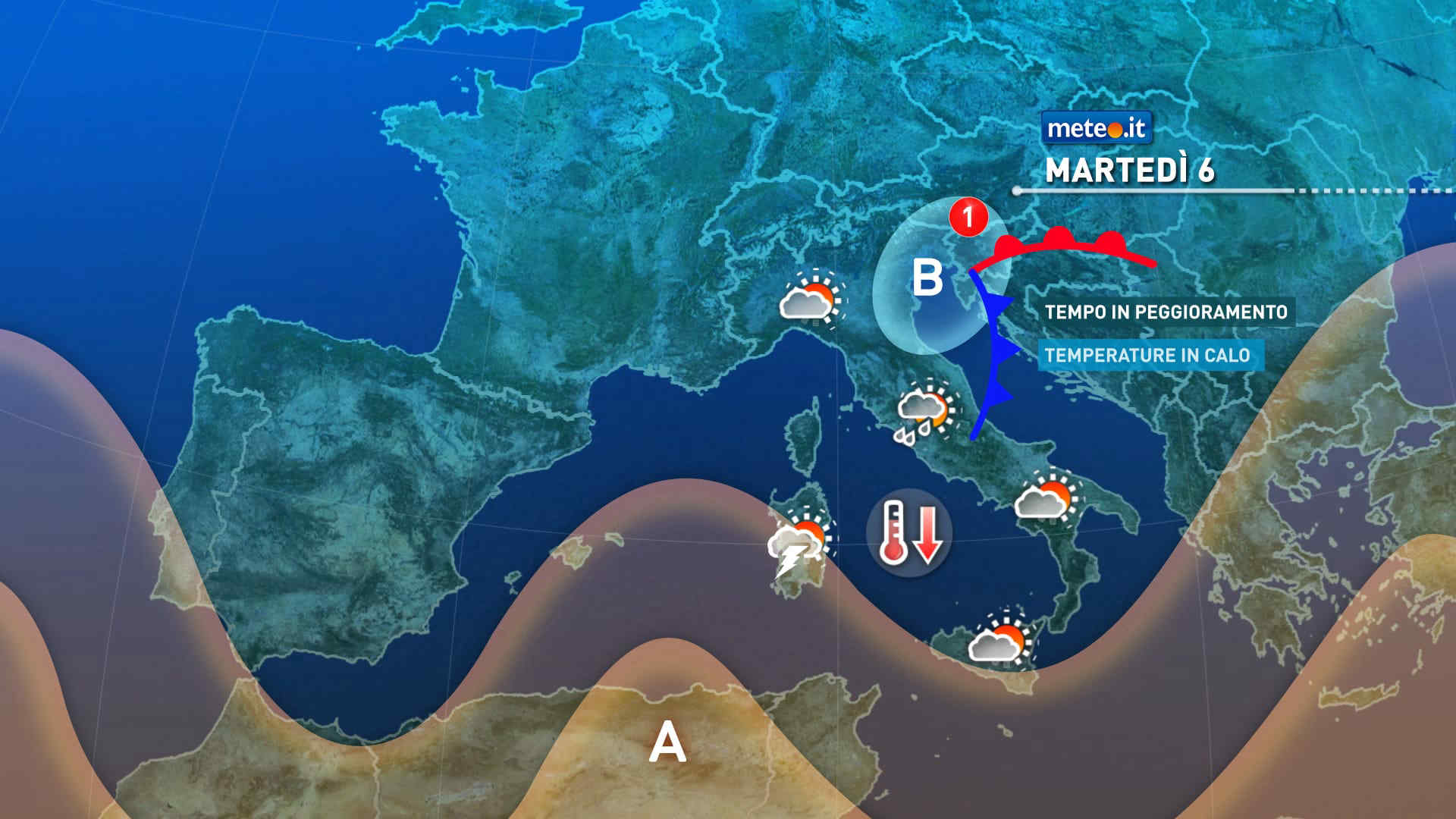 Meteo, da martedì al via un primo assaggio di autunno