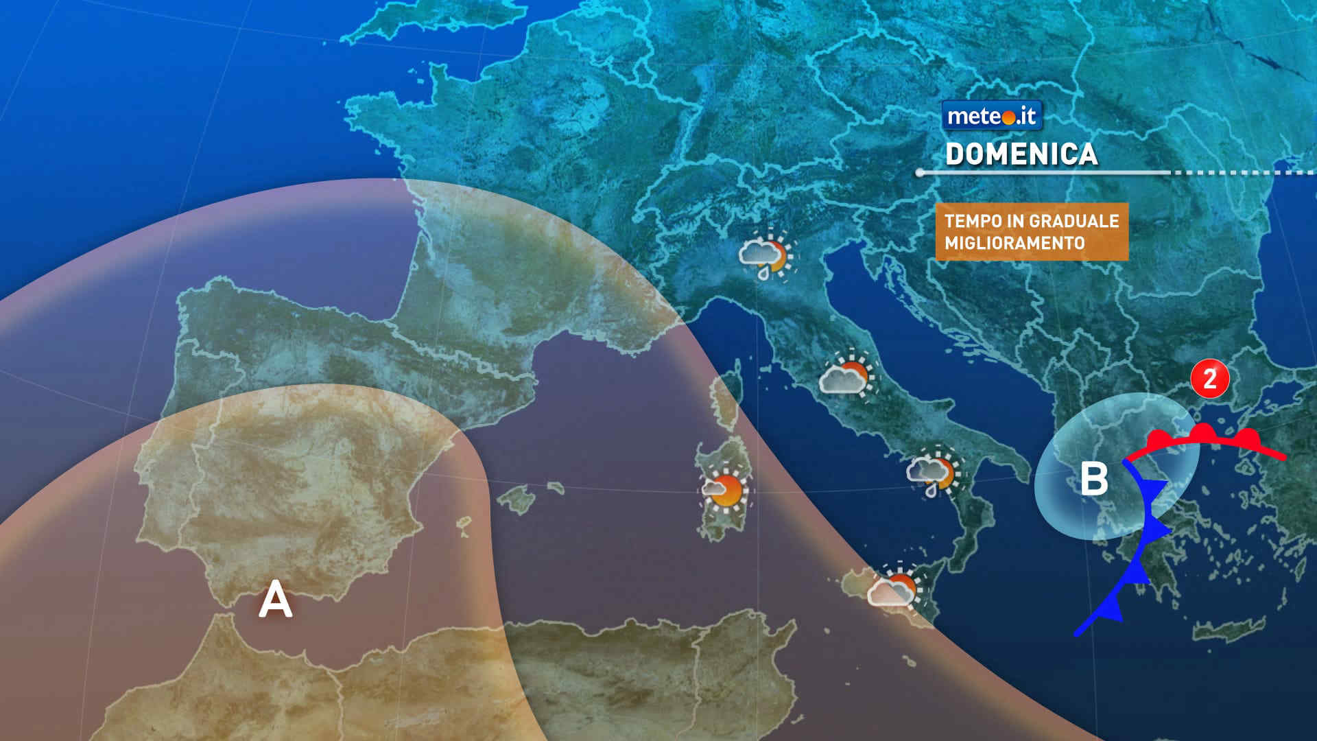 Meteo: domenica 11 migliora il tempo. Aria più fresca ovunque!