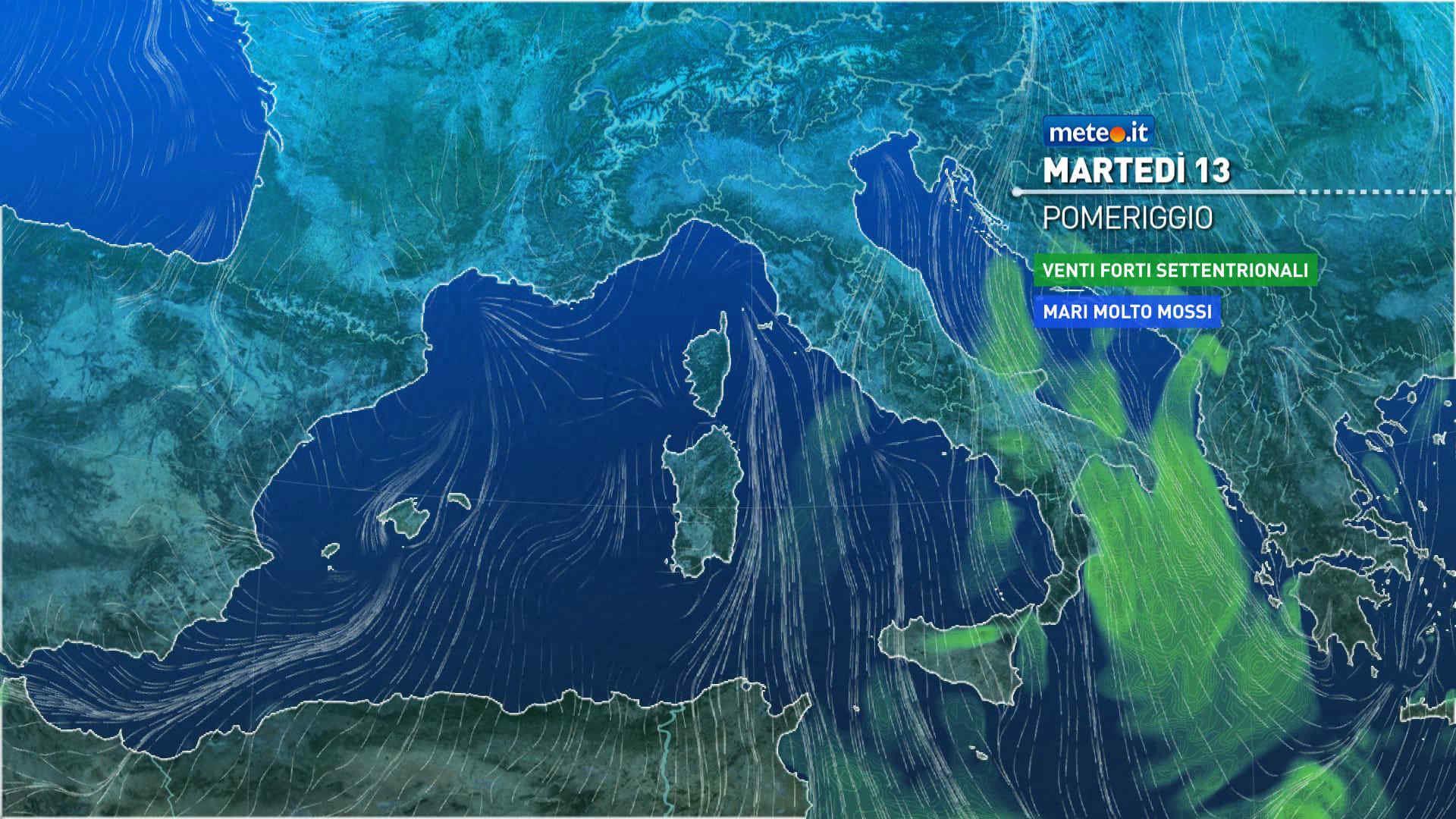 Meteo: 13 ottobre con residue piogge al Sud! Venti e calo termico