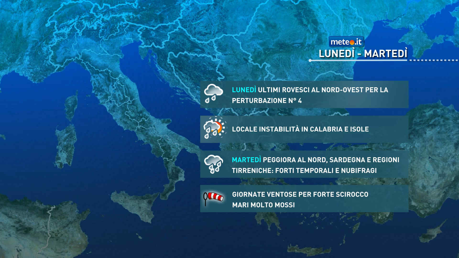 Meteo 19 ottobre: breve tregua dal maltempo! Da martedì 20 piogge e venti