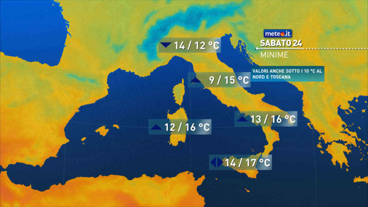Meteo: weekend con tempo variabile e aria fresca, poi torna l'anticiclone. La tendenza dal 24 ottobre