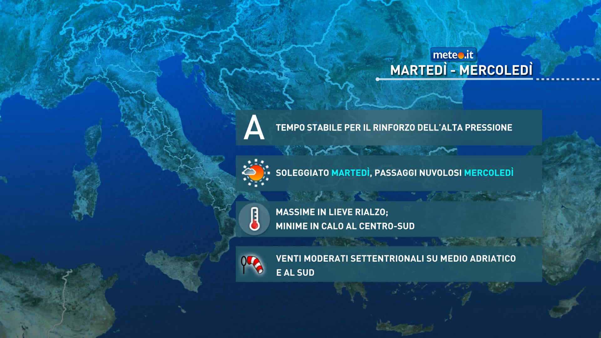 Meteo, oggi martedì 27 ottobre, prevalenza di sole