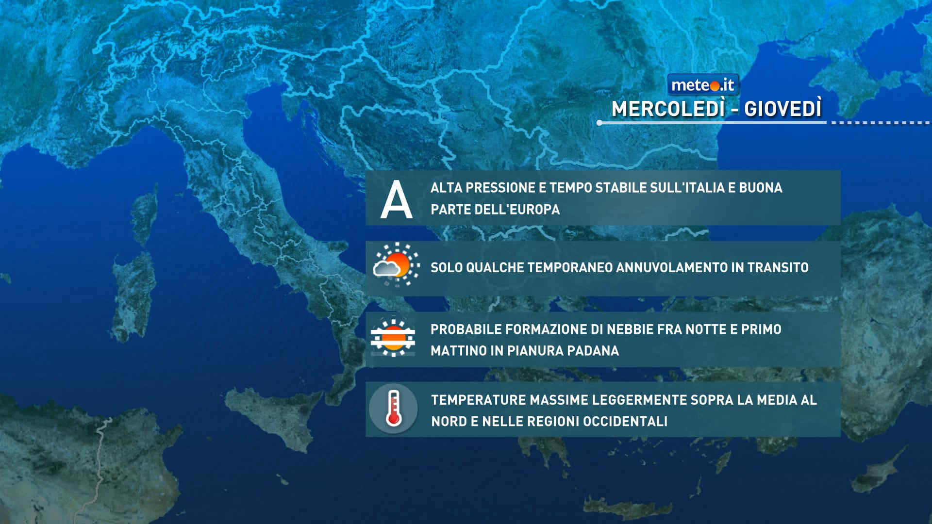 Meteo 28 ottobre: sole e stabilità sull'Italia! Svolta a Ognissanti?
